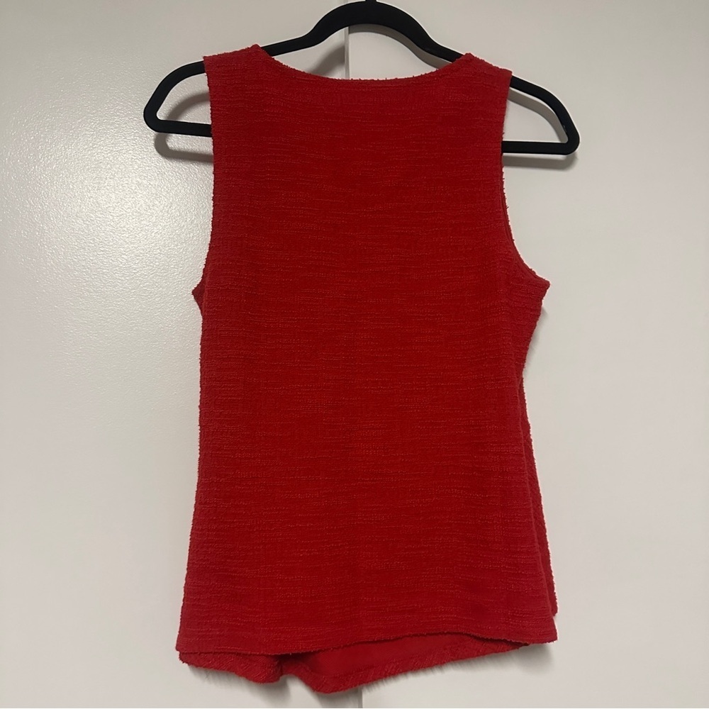New! Anthropologie Red Maeve Jacquie Surplice Top size small - Picture 10 of 10